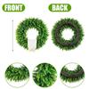 Simulation Of Frost Grass Vine Circle Bottom With Green Plants, Water Grass Vine Circle Flower Wreath
