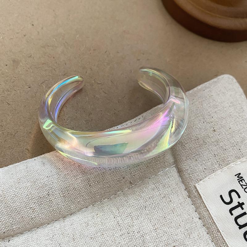 Symphony acrylic geometric irregular bracelet fashion versatile bracelet personality niche design sense jewelry women