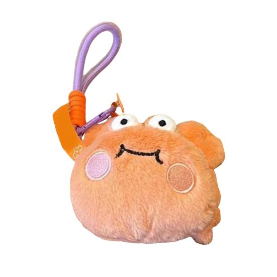 

Плюшевый брелок «Озеро Крэб» Культурная игрушка музея Сучжоу Милый животный шарм для сумки Мультяшный ракообразный Подарок для друзей оранжевый