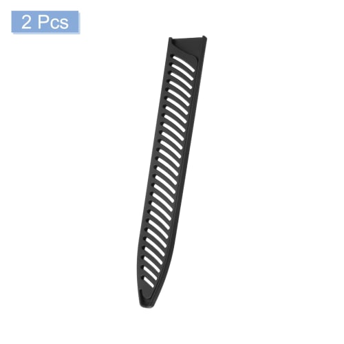 uxcell Knife Cover Sleeves (Set of 2) for 9.5" Knife Protectors, Universal Knife Sheath, Black