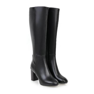 Women's Boots Block Heel High Heel Fashionable Versatility Warm and Comfortable Boots Women's Shoes High Boots