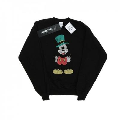 Mens Mickey Mouse Leprechaun Hat Sweatshirt
