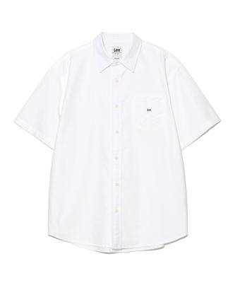 LEE Rocco Pocket Oxford Short Sleeve Shirt White