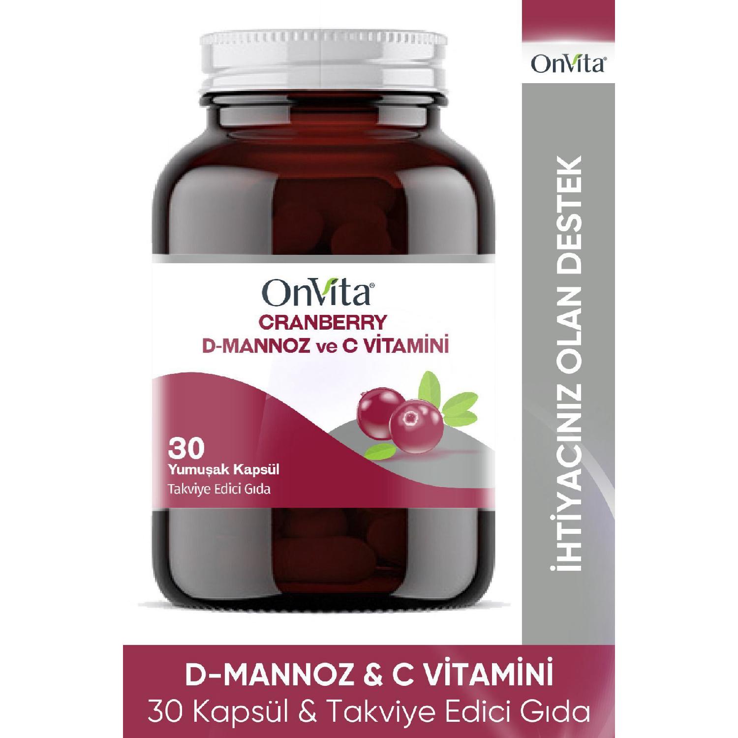

Cranberry D-mannosis And Vitamin C 30 Soft Capsule
