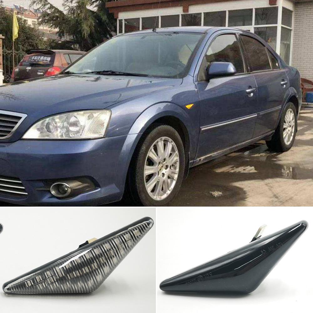 2PCS Led Dynamic Side Marker Turn Signal Light Sequential Blinker Light for Ford MONDEO 2000-2007 MK3 FOCUS MK1 1998-2004