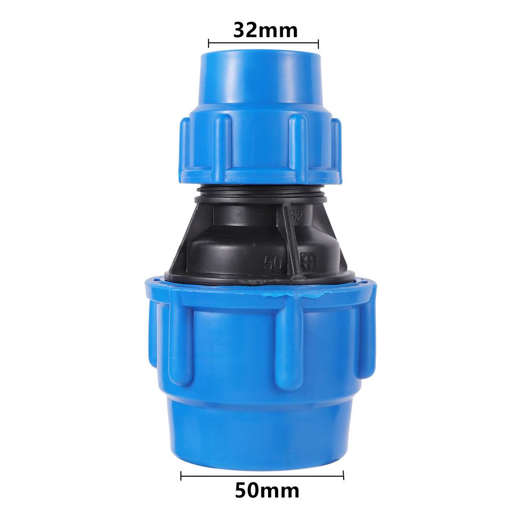 20/25/32/40/50mm PVC PE Tube Tap Water Splitter Quick Reducing Connector Garden Agriculture Irrigation Water Pipe Fittings 1Pc