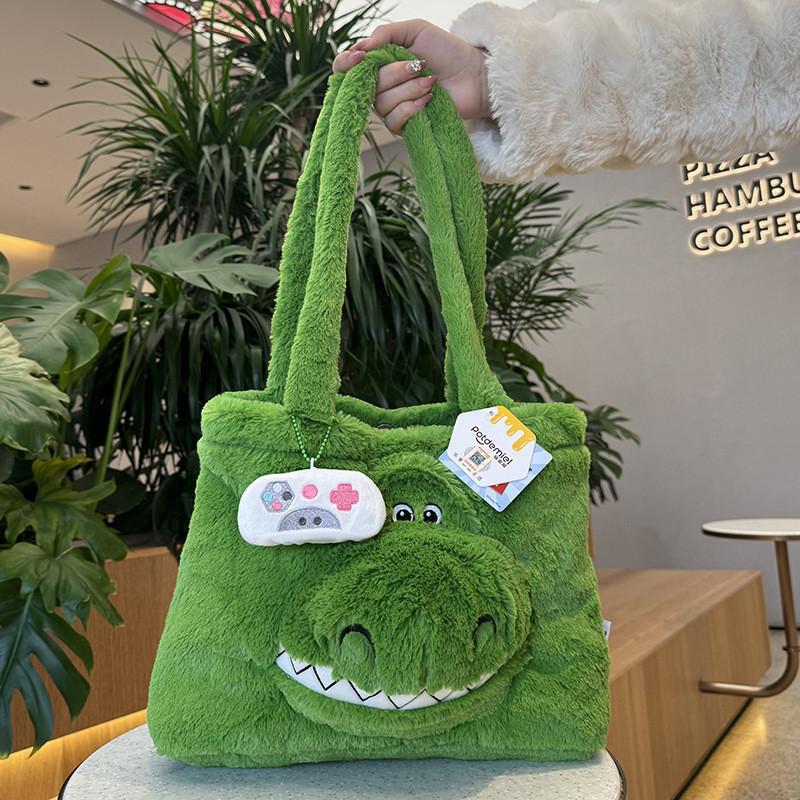 Genuine Stitch Plush Bag Cute Large Capacity Woody Autumn And Winter Plush Shoulder Bag Sullivan Tote Bag Book