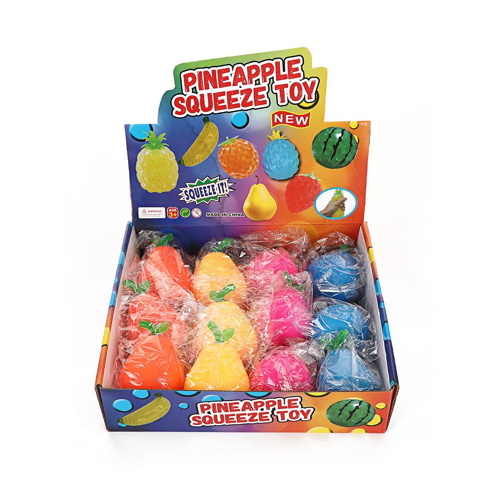 Fruit release stress toys, slow bouncing toys, fun gifts