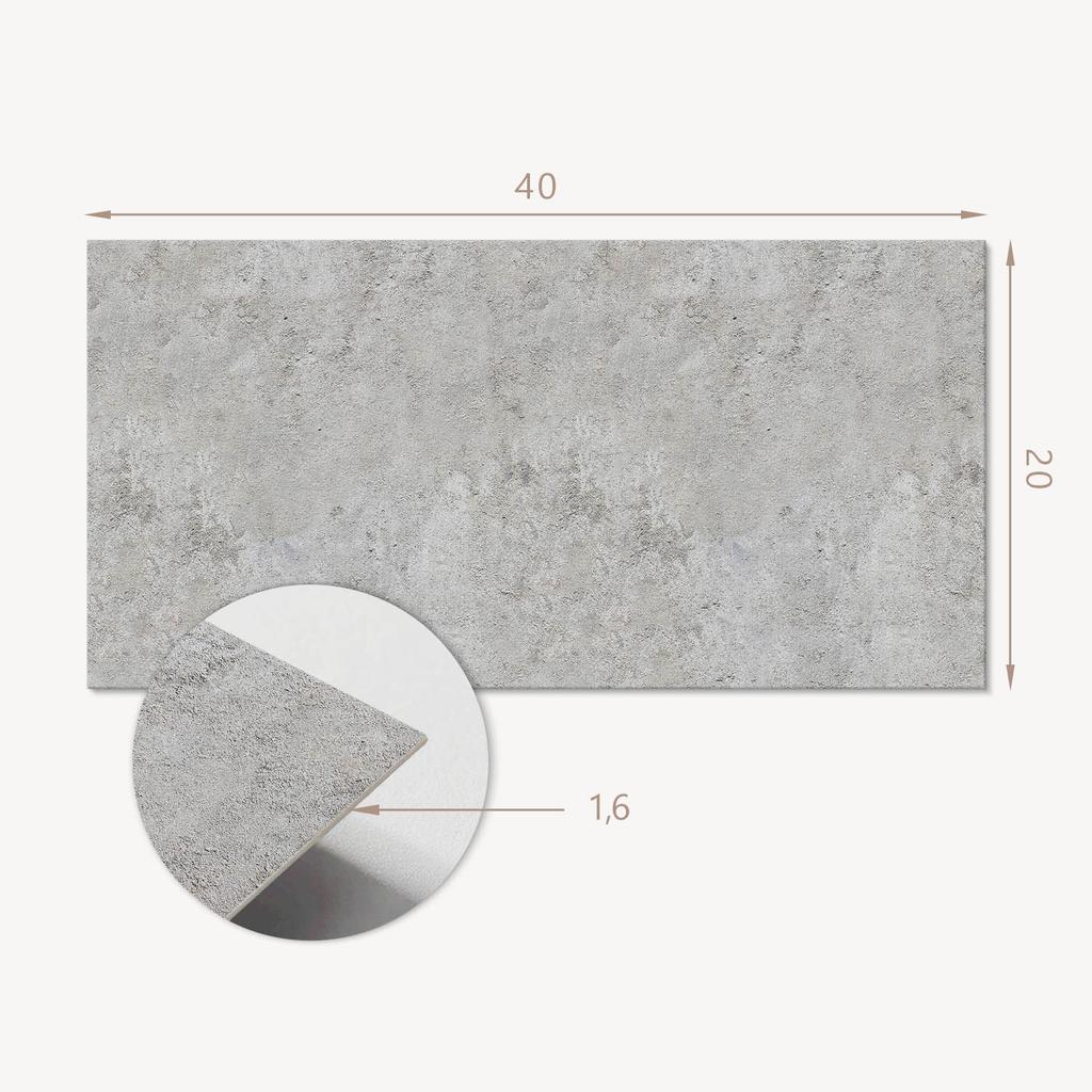 Winylowe Kafelki Ozdobne Z Grafiką Do Kuchni Lub Łazienki Tekstura Surowego Betonu 10X40X20 Cm