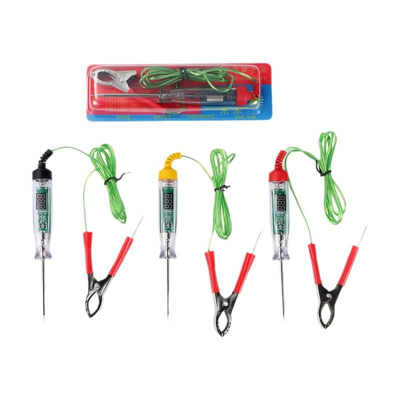 Dual Display Voltage Tester 3.5-36V for Cars, Motorcycles, and More with Piercing Needle
