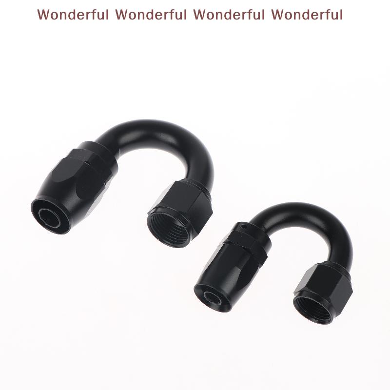 180 Degree AN4 AN6 AN8 AN10 Hose End Fitting Swivel Adapter High Strength Oil Cooler Connector for Workshop