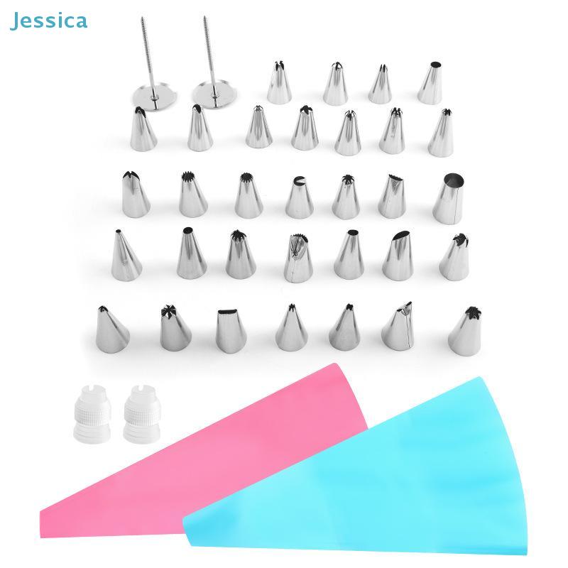 32-Piece Piping Nozzle Set | Stainless Steel Cake Decorating Tips with Pastry Bags & Storage Case