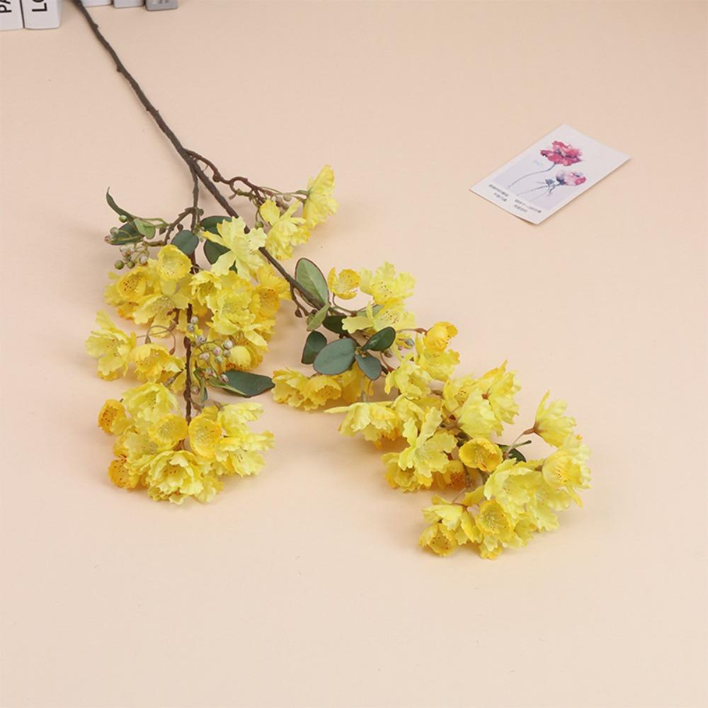 90cm Silk Cherry Blossoms Branch Plastic Fake Flower  Home Garden Decor