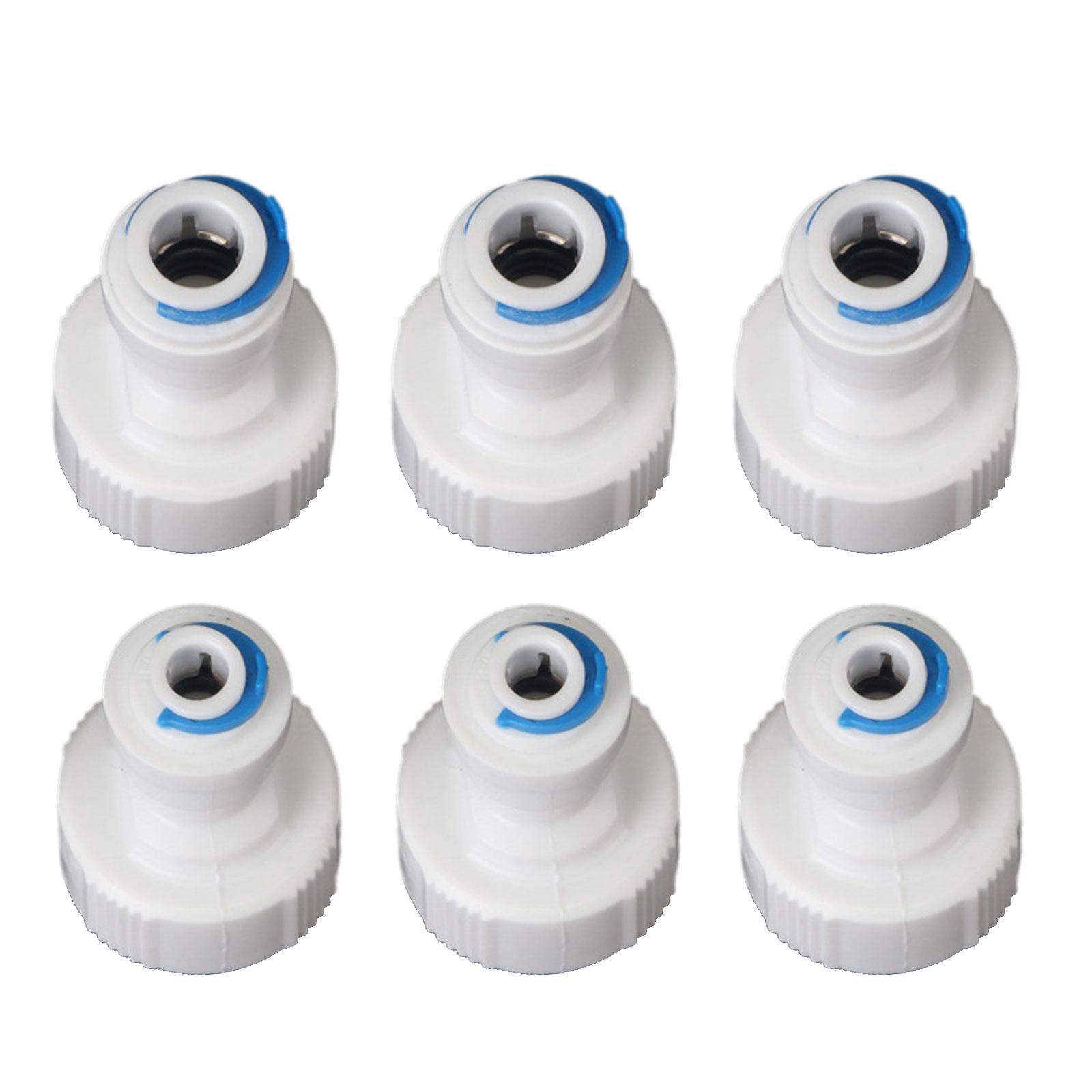 

6 комплектов Адаптер быстрого соединения для шлангового крана Адаптер быстрого соединения для шлангового крана Адаптер для шлангового крана водяного фильтра для фильтра обратного осмоса