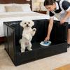 Dog Pee Tray Folding High Walls Portable Pet Toilet High Walls Dog Pee Box Indoor For Home Apartment Living Room Outdoor Balcony