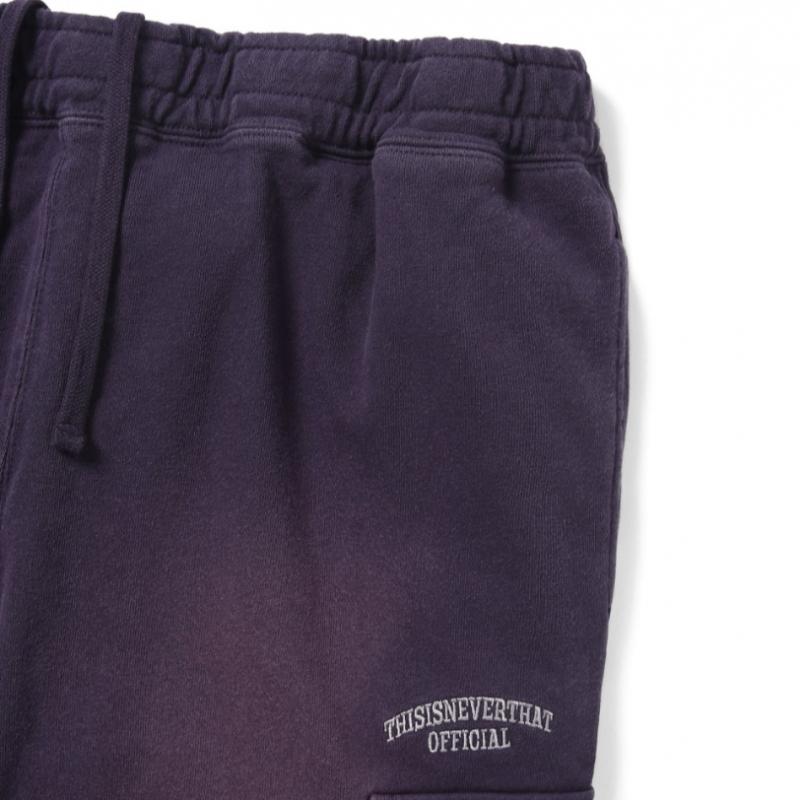 Thisisneverthat Cargo Sweatpant Mørkelilla