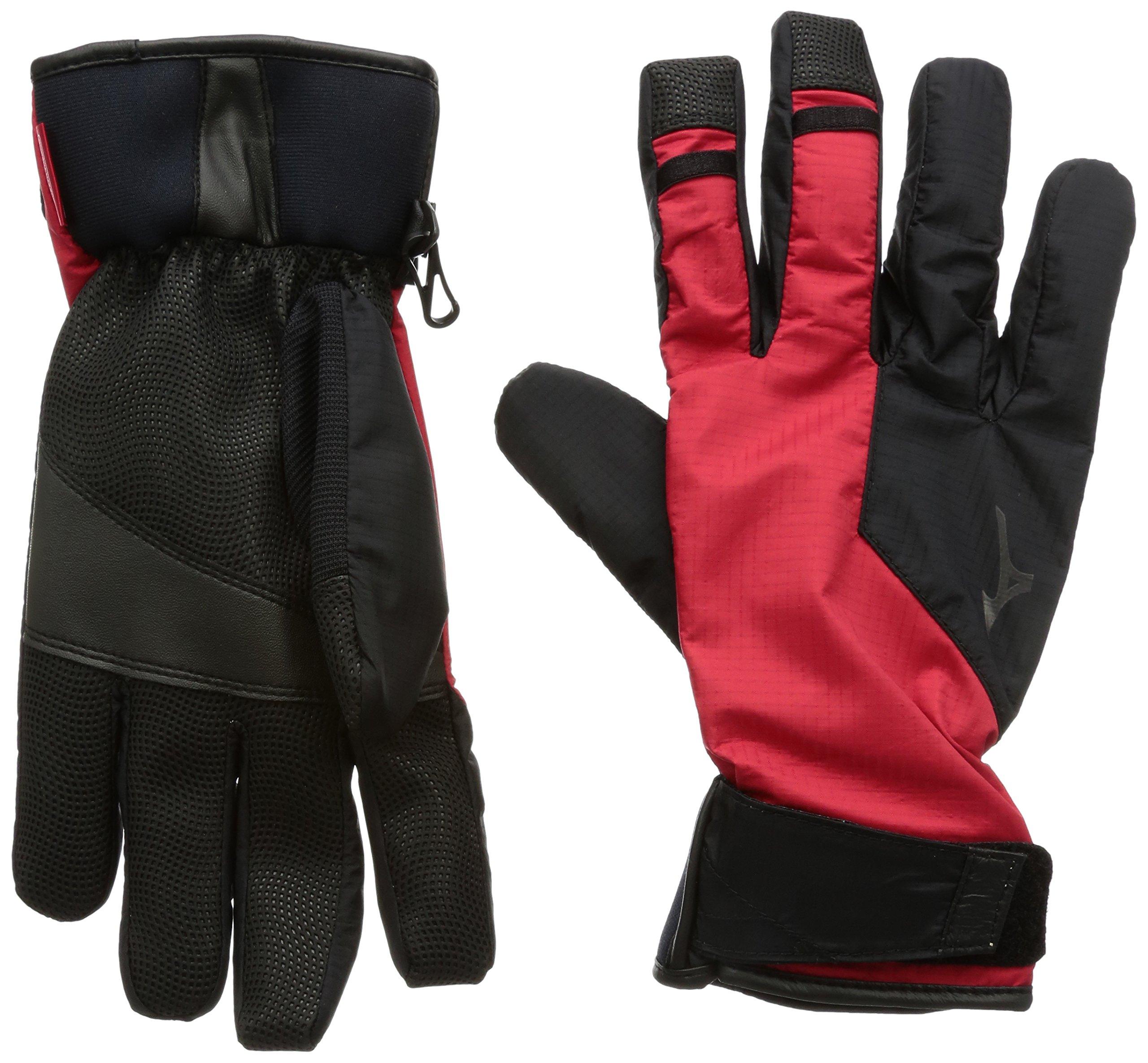 

Mizuno Breath Thermo Berg Tech Glove Japan Size M to Japanese size A2JY7502, Red, (equivalent M)
