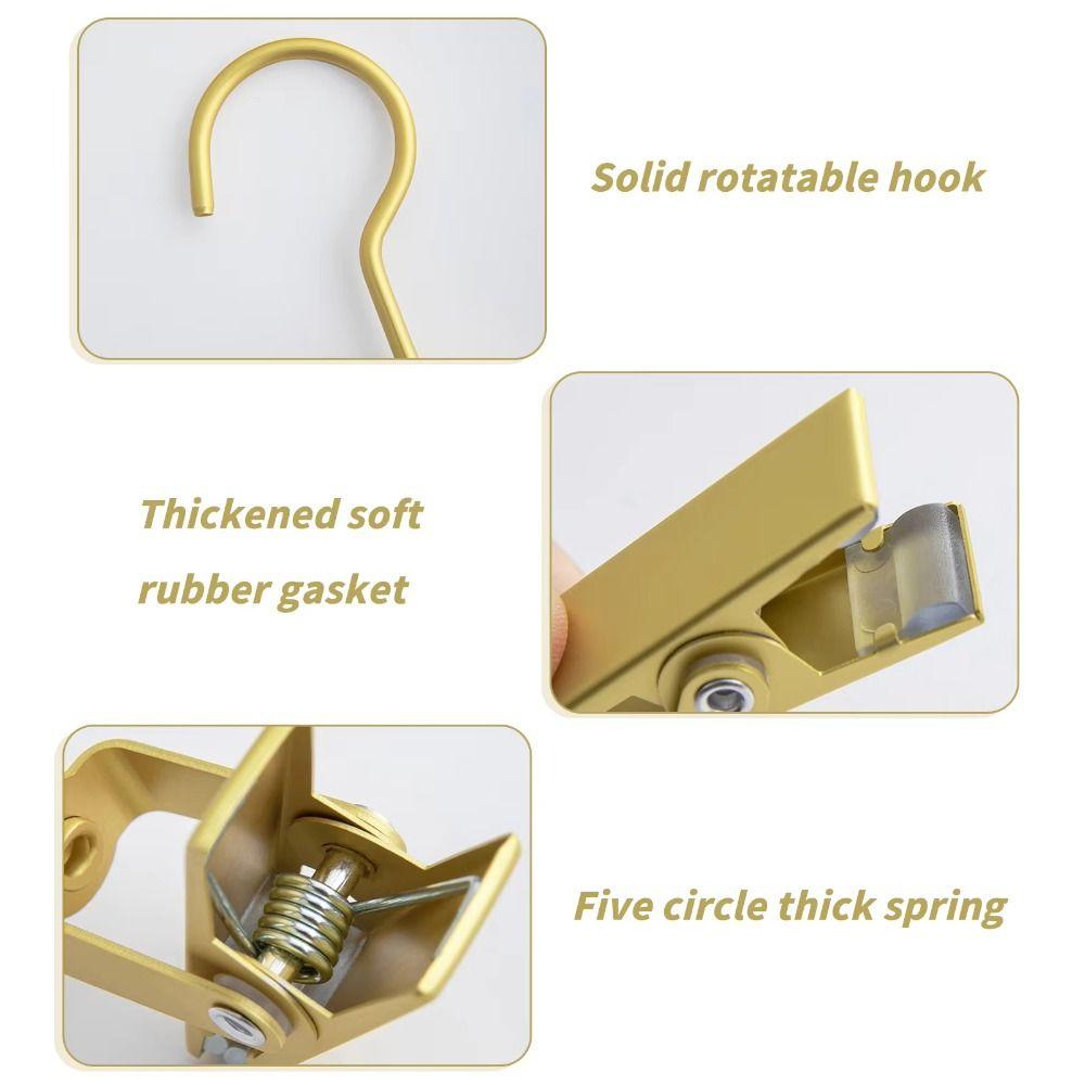 1/3pcs Seamless Pants Racks Aluminum Alloy Trousers Organizer Portable Drying Clip  for Hats Socks