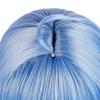 NSPSTT Genshin Impact Liyue Ganyu Cosplay Smooth and Easy to Genshin Impact Style Ganyu Chapter of the Immortals (Ice) Wig, Style, Blue,
