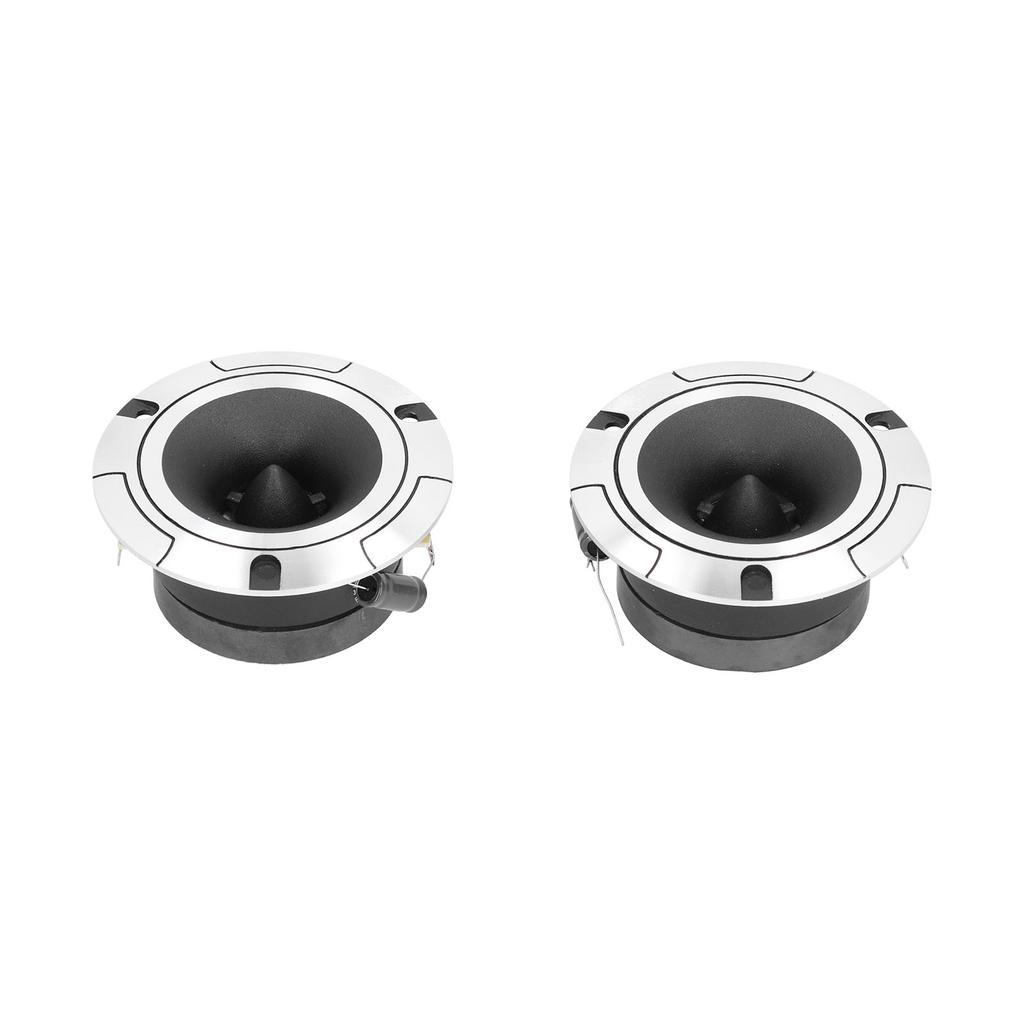 Pair Car Audio Speakers 4in Round 92dB 12V 35hz‑20khz Symmetrical Terminal Sound System Universal