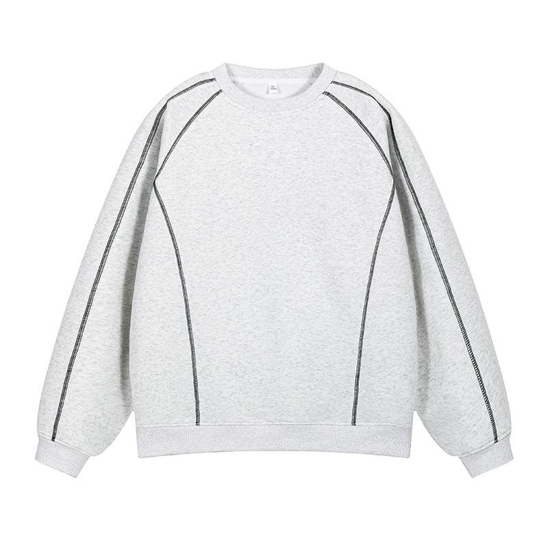 ACU Men s Color Block Cotton Hoodie - Heavyweight, Long Sleeve, Loose Fit, Casual Round Neck Top S