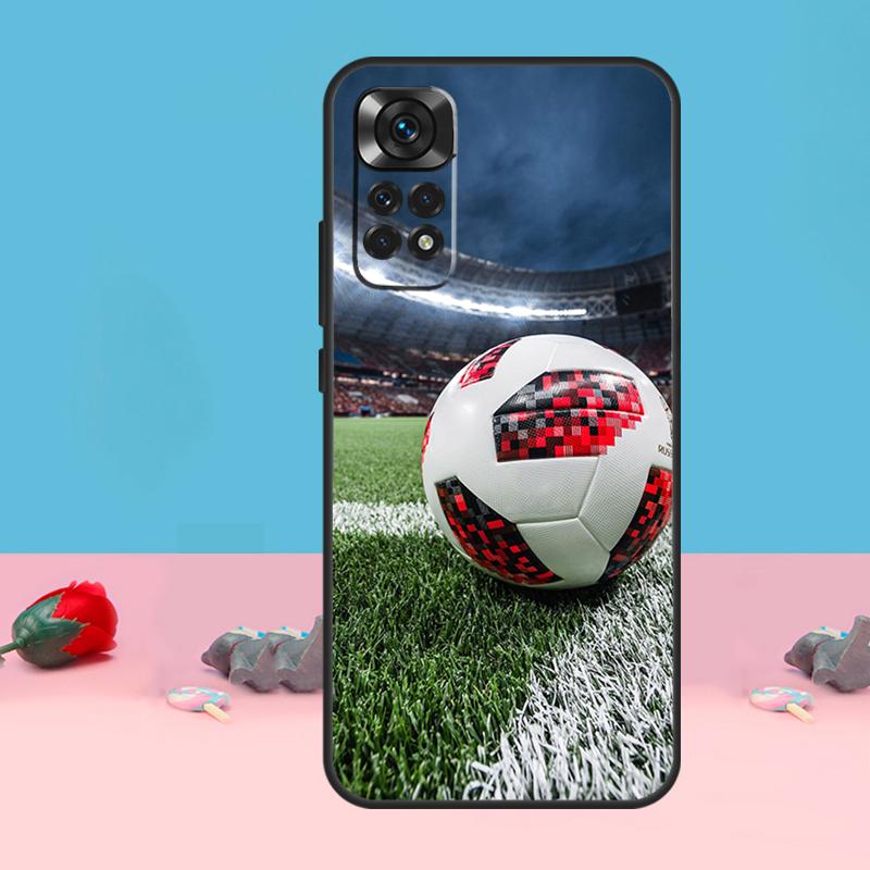 Football Soccer Cover For Xiaomi Redmi Note 12 10 11 13 14 Pro 11S 12S Case For Redmi 15C 13C 12C 10C 14C 15