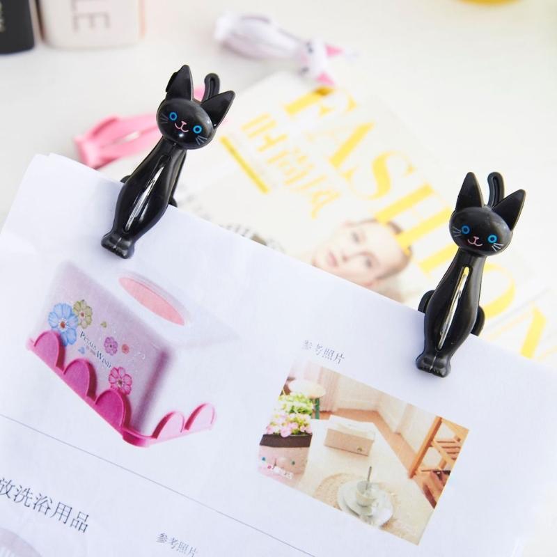 4 szt. Plastikowe klamerki do prania w kształcie kotów Klipsy do ubrań Kreskówkowe klipsy do ręczników plażowych Klips do pościeli skarpetek Wiatroszczelne klipsy do prania do domu