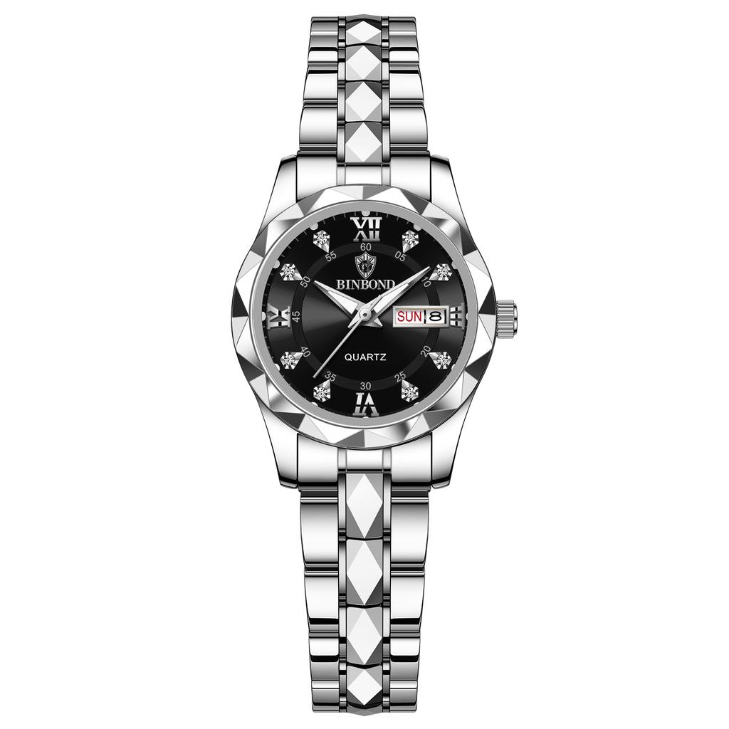 B2521 Top Brand Luxury Fashion Business Womens Quartz Watches 30M Waterproof Week Date Clock Sport Womens Wristwatch