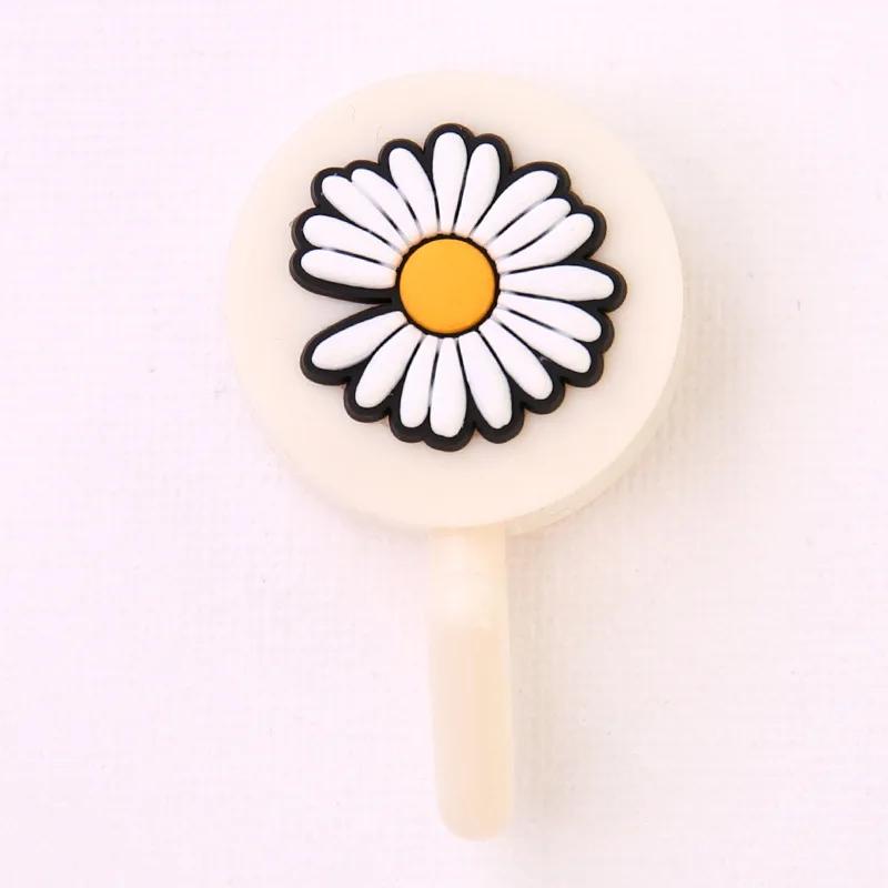 2Pcs Cartoon Fruit Animals Self Adhesive Wall Hook Bathroom Kitchen accessories Single Hook Towel Hat Key Bag Hanger decor Storage