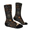 Breathable Comfortable Mid-Calf Socks with Halloween Pattern Unisex Elastic Ankle Support Socks Suitable for Daily Wear and Seasonal Use