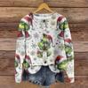 Women's Vintage Knit Button Print Cardigan Jacket