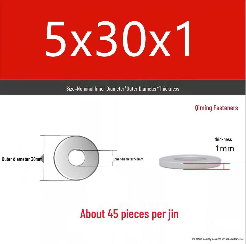 4.8 Grade Galvanized Iron Flat Washer M3-M40 Oversized Metal Screw Gasket Washer