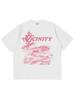 Vicinity Print Women's T-Shirts Oversized Korean Fashion Vintage Graphic Y2k Tops Short Sleeve Tees Harajuku Aesthetic Clothing