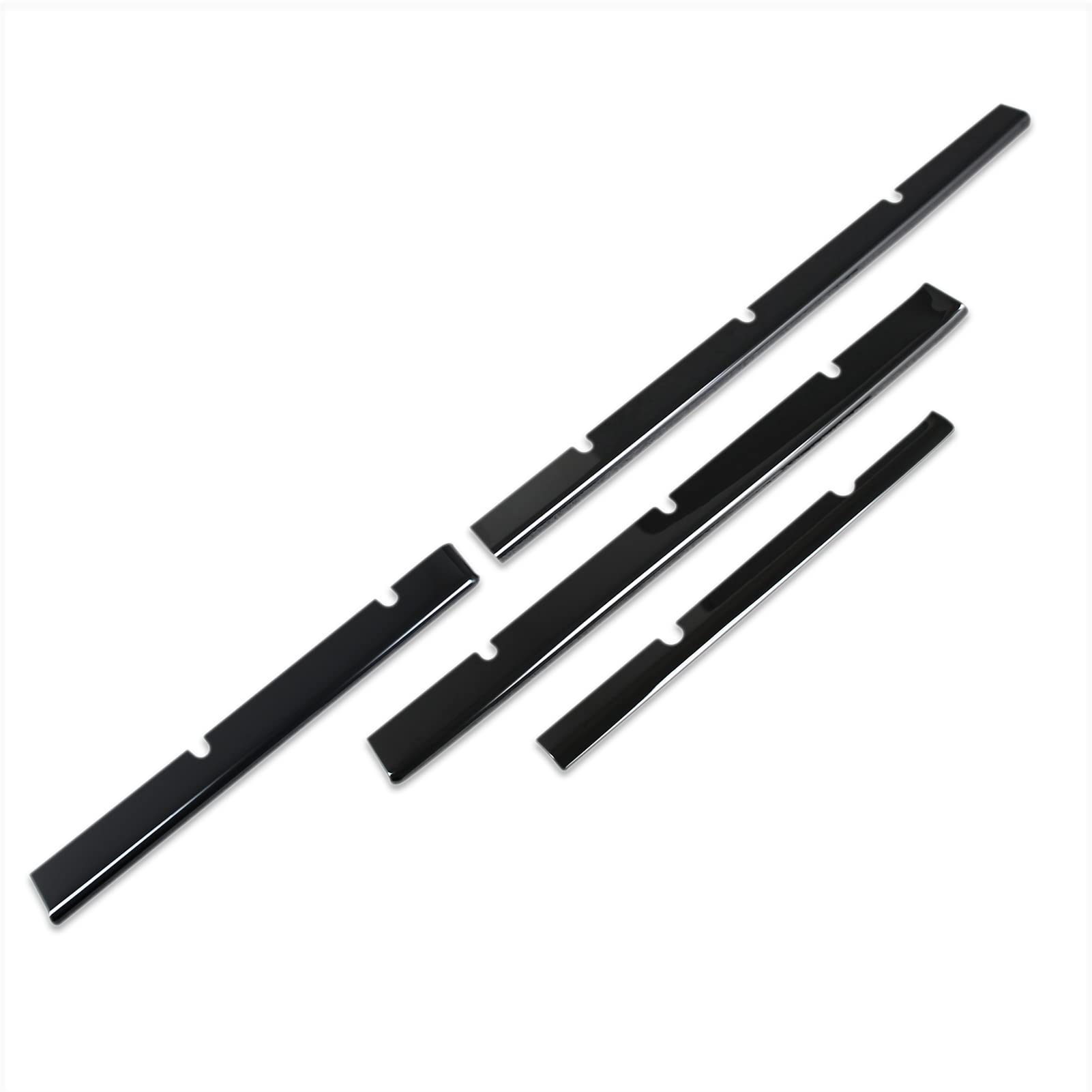 

RUIQ Нержавеющая сталь Нижние ребра решетки Накладка под губу переднего бампера для Daihatsu Hijet Truck Ранний Черный (s500p/s510p, Модель) - чёрный