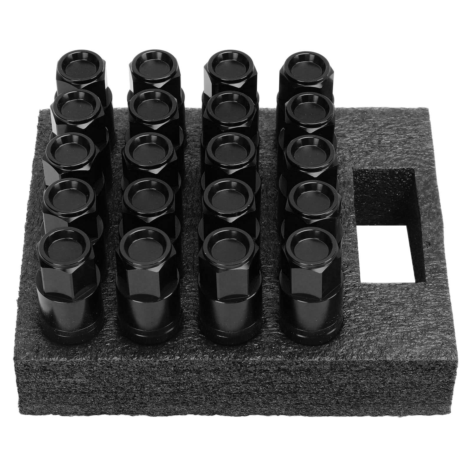 Lug 20pcs Cone Seat Wheel Bolts Lug Nuts Tapered Lug Bolts Universal Car Accessories for Universal Automobiles Bolts, M14x1.5 (Black) чёрный
