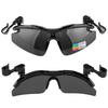 Adjustable Tac Polarized Clip On Sunglasses Women Men Frameless Sunglasses for Hat Fishing Hiking Hiking Biking Hiking Eyewear