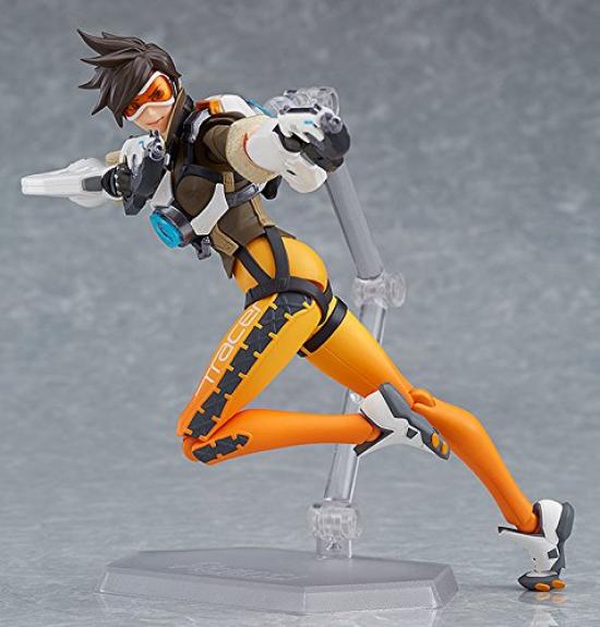 Figurină mobilă pictată Overwatch Tracer, fără scară, ABS și PVC