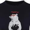 adidas Cartoon Bear Print Round Neck Short Sleeve T-Shirt Women Tops Black FI9145