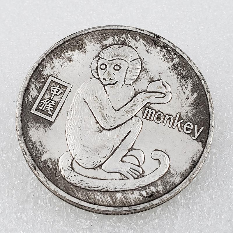 

Antique handicrafts, brass material, twelve zodiac animals, silver dollars, commemorative coins, commemorative medals