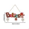 Christmas Wood Hanging Sign ,Xmas Welcome Door Decor Atmosphere Decoration for Wall