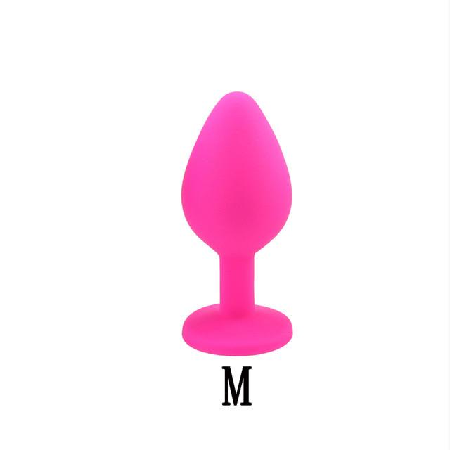 3Pcs/Set Safe Butt Plug With Crystal Detachable Jewelry Anal Plug Vagina Clitoris Vibrator Sex Toy