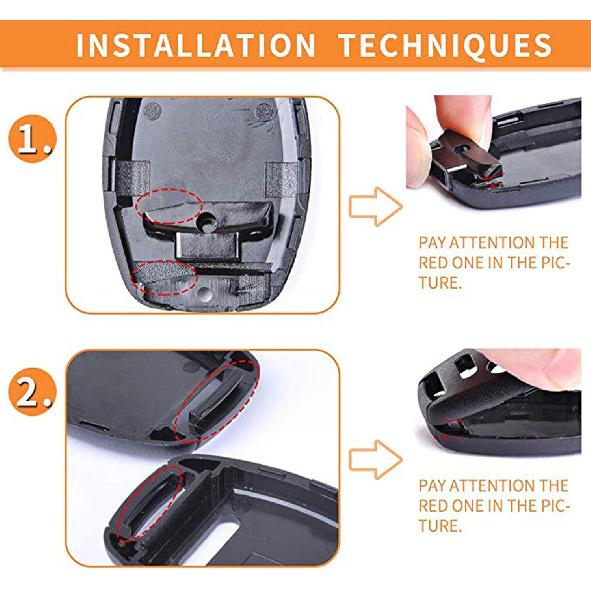 Replacement for 3+1 Buttons Keyless Entry Remote Honda Key Fob Case Fit for Honda 2008-2012 Accord 2006-2013 Civic EX 2009-2015 Pilot Fit for Honda