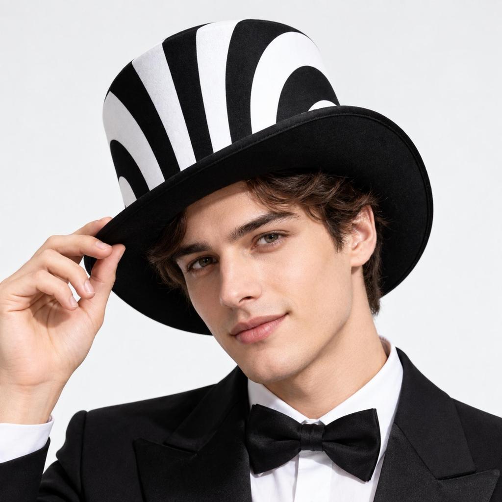 Luxury sedanStyle Formal Hat Eye-Catching for Film Styling