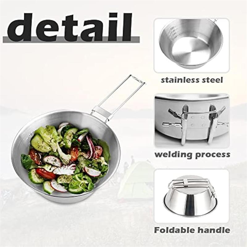 Stainless Steel Sierra Cup For Camping Hiking Picnic Outdoor Enthusiasts Portable Unbreakable Coffee Tea Drinkware Multipurpose