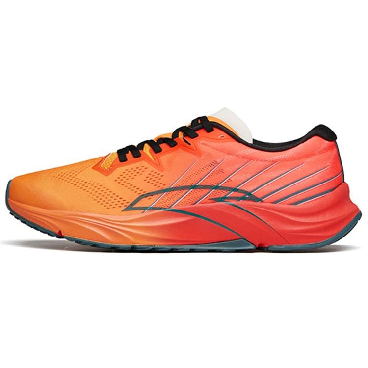 

New Anta Asphalt Road Fighter 1.0 Cushioned Slip Resistant Abrasion Resistant Low Top Running Shoes Men s Yellow Red Black 112215590R-1 40