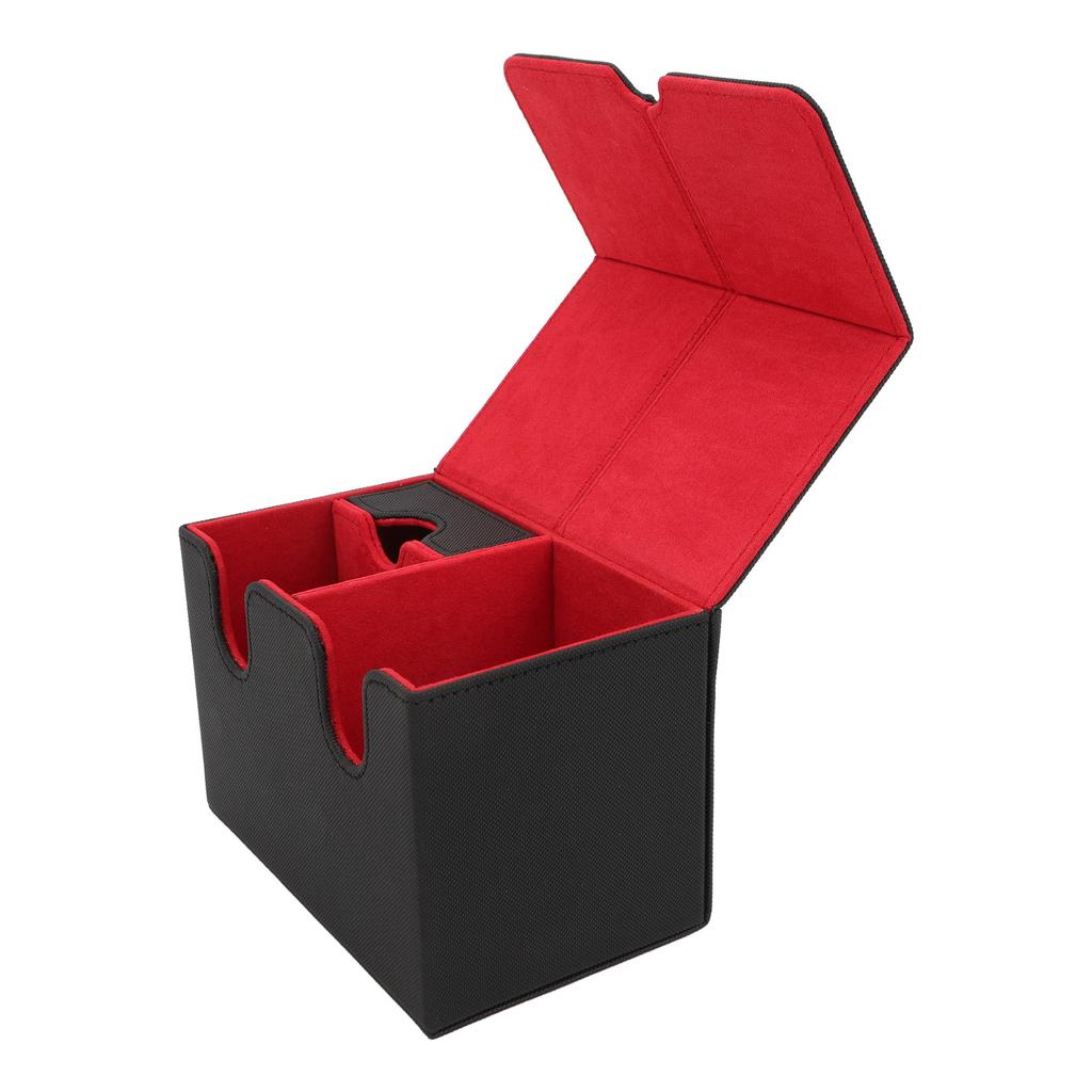 Card Deck Box PU Leather Magnetic Card Storage Holder   Case Fits 160 Cards for Trading Cards Tarot Cards