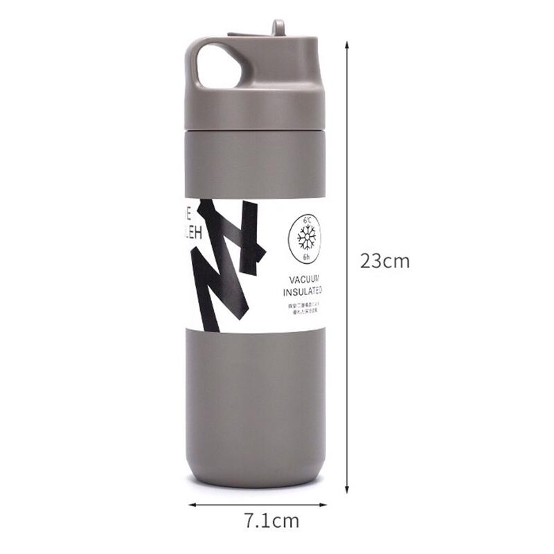 Suction Nozzle Sports Kettle Stainless Steel Thermos Cup Portable Suction Cup