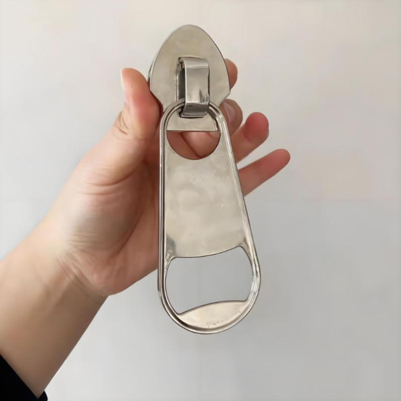 Creative Large Magnetic Zipper Bottle Opener, Beer Bottle Opener, With Refrigerator Magnet, Zipper-Shaped Beer Bottle Opener