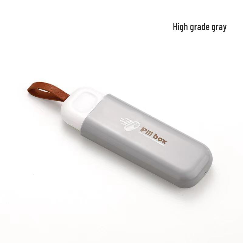 Travel Mini Medicine Box with Three Compartments - Sealed & Moisture-Proof for Cross-Border Use