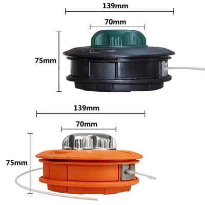 M10*1.2 Metalen Automatische Grastrimmerkop Voor Tuinmachines Benzine Bosmaaier Wiedmachine